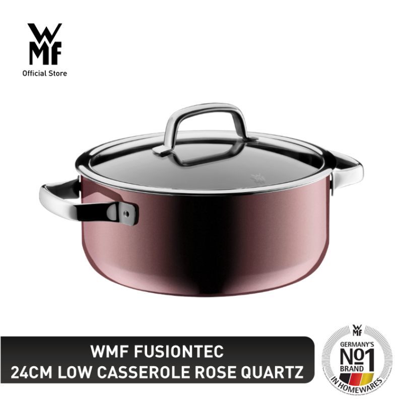 WMF Fusiontec 24cm Low Casserole Rose Quartz 0514695290 Singapore