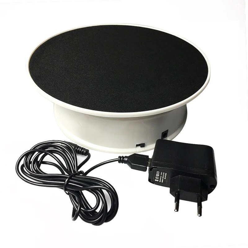 20cm 360 Degree Electric Rotating Turntable Display Stand for Photography