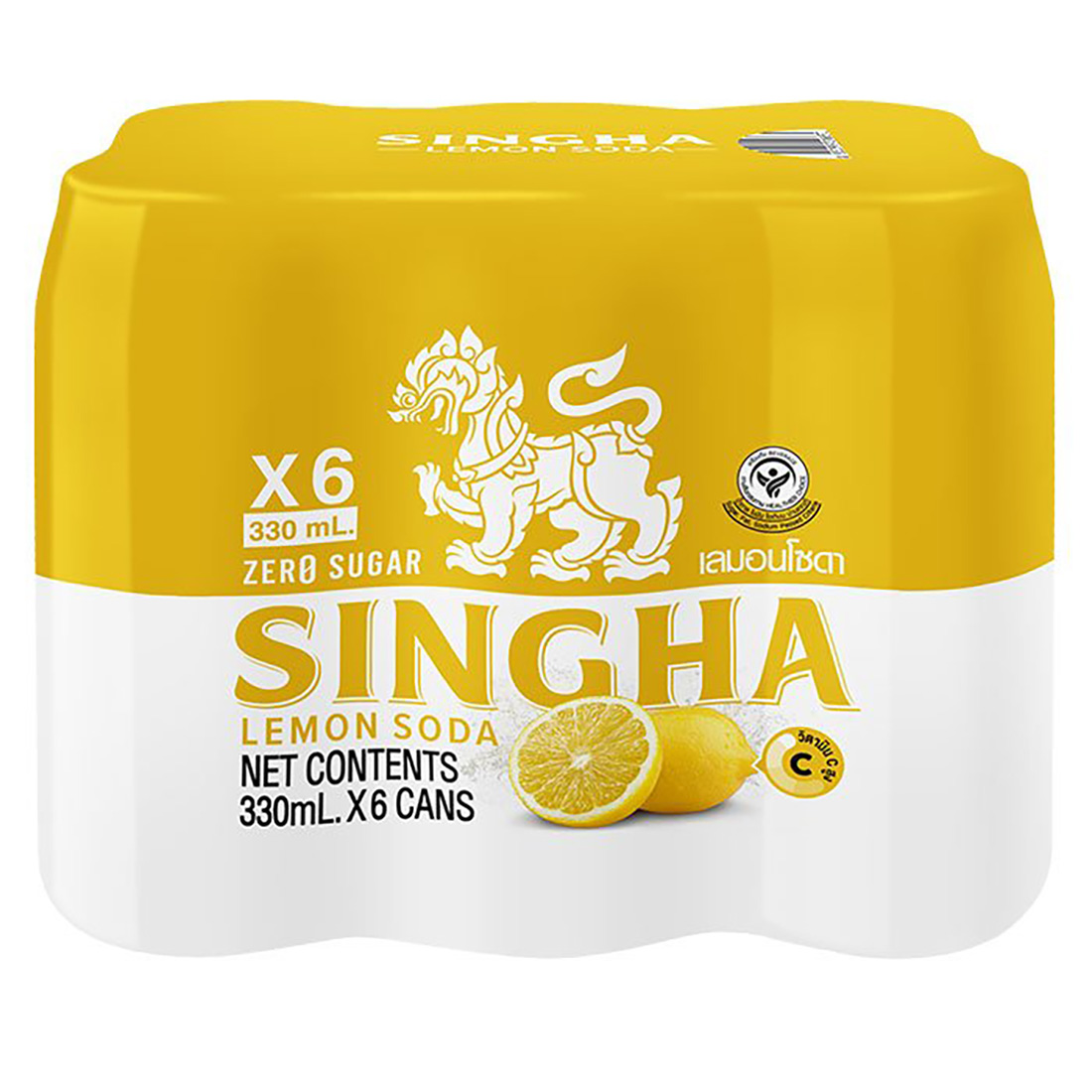 ขนมขบเคี้ยว ขนมทานเล่น บิสกิตกรุบกรอบ อาหาร ขนม และของใช้ในบ้าน Singha สิงห์มะนาวโซดา 330 มล. แพ็ค 6 ราคา 85 บาท*ส่งฟรี