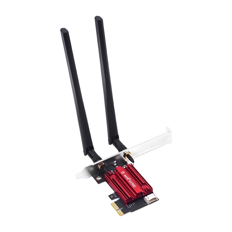 [Lapurer]AX900 WiFi 6 PCIe Network Card Bluetooth 5.4 Dual-Band 2.4G/5.8GHz External Antenna Gaming/PC Adapter for 10/11 Giá 428,162 Đồng*Miễn phí vận chuyển