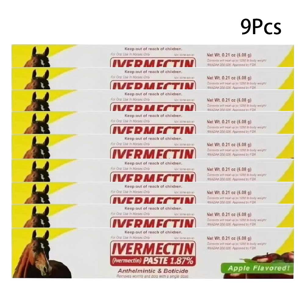 3/6 PACK(6g/pack) Paste Horse Dewormer - w/ Flavor Anthelmintic Natural Nutritional Supply for horse