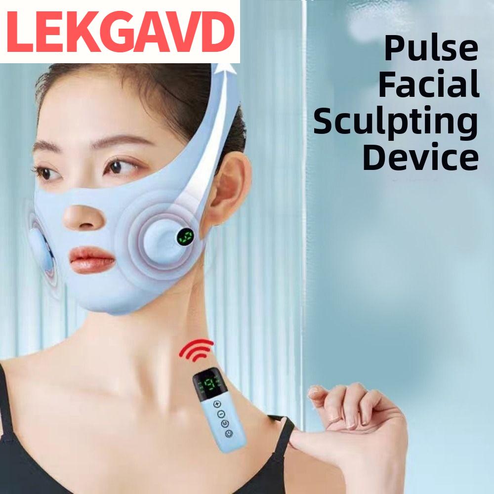 ผลิตภัณฑ์ความงามและการดูแลผิว LEKGAVD ไฟฟ้า เครื่องยกกระชับใบหน้าด้วยระบบ EMS ปรับระดับความเข้มได้ ชาญฉลาด สายรัดนวดหน้า สายรัดยกกระชับใบหน้ารูปตัววี เครื่องลดแก้ม เครื่องนวดปรับรูปหน้า การกำจัดเหนียงคู่