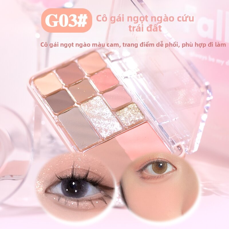 Những câu chuyện của FCgo |   Bảng Phấn Mắt Lì Nhiều Màu Dùng Trang Điểm Hàng Ngày, Tạo Khối và Phấn Má Hồng - 4