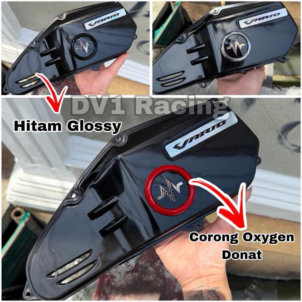Warehouse Cleaning Vario Slim Glossy Air Filter Box + Velocity Donut Oxygen Funnel Heartbeat Motif Vario 125 150 Old New Harga 12,265 rupiah*Gratis Ongkir