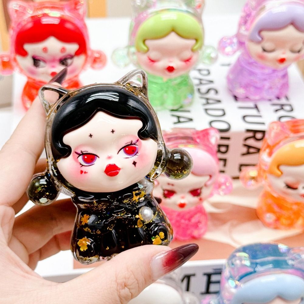 AMBKD Hạt hai màu Đồ trang trí Pop Mart Bình cát lún Pop Mart Trang trí tự làm Đồ trang trí Pop Mart để bàn Hài Hước Đồ trang trí xe hơi