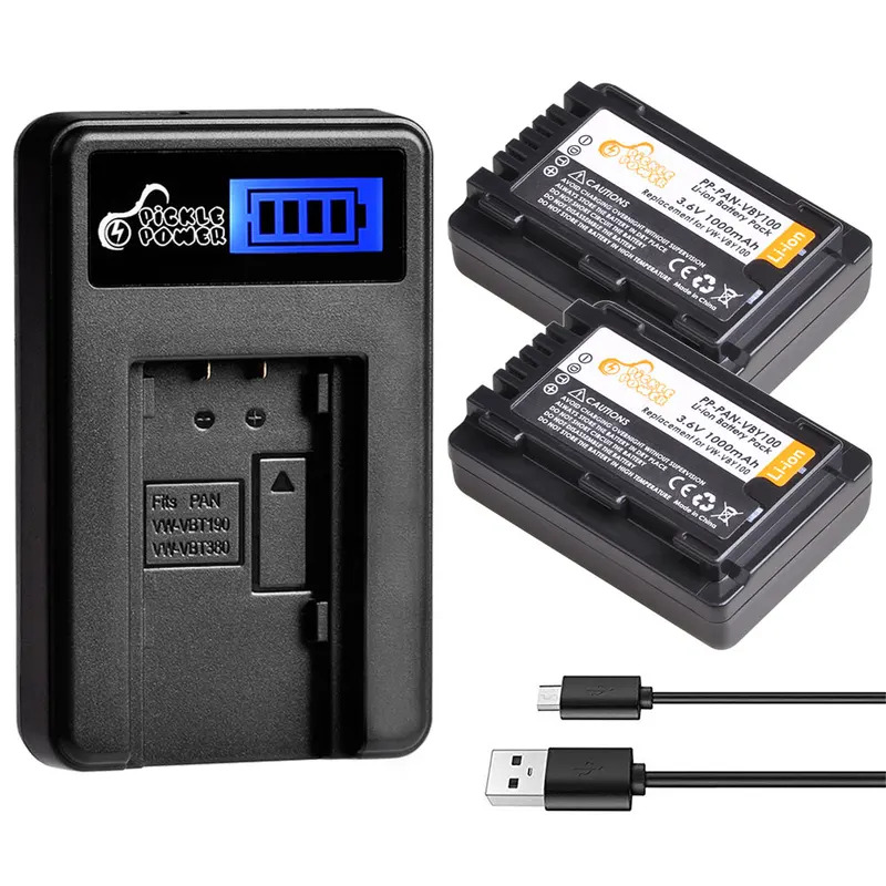 1000VW-VBY100 LCD charger for Panasonic HC-V201 HC-V201K HC-V110 HC-V110GK HC-V110P V130 V160 v210