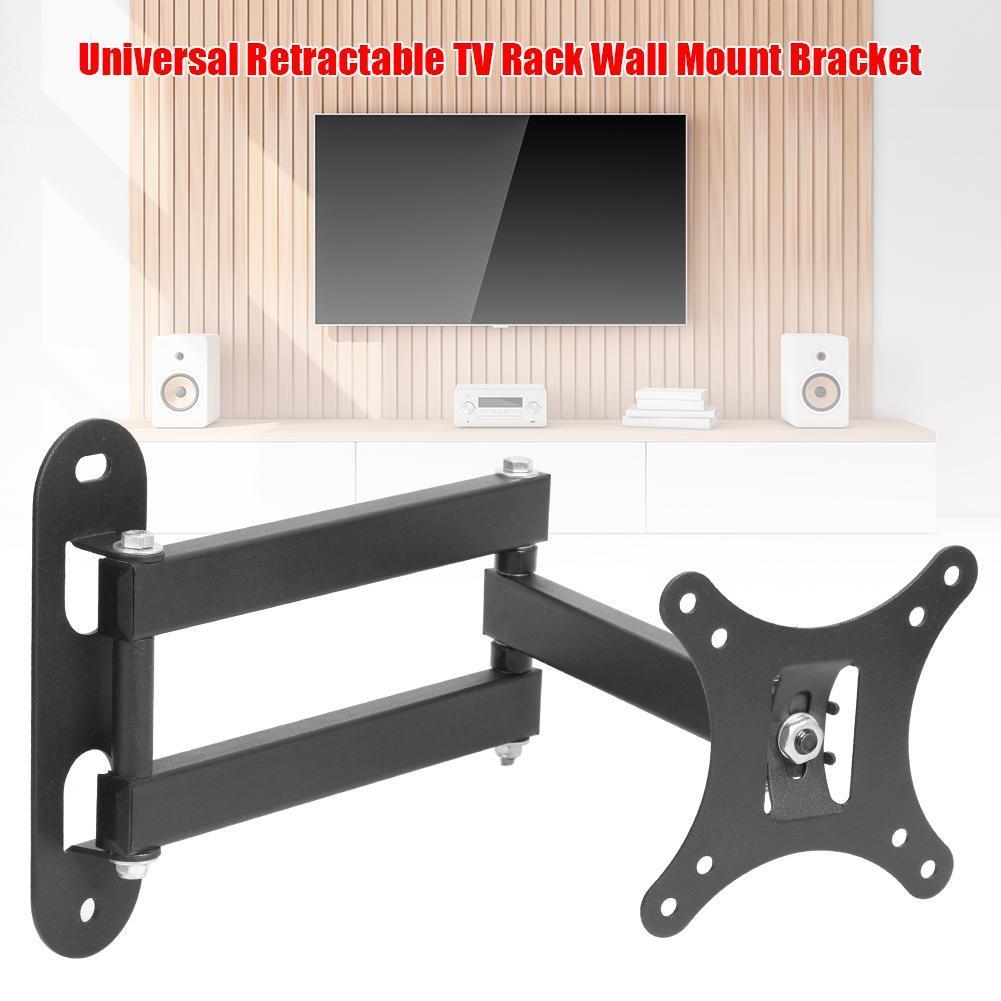 【Booming】 Soporte De Pared Para Lcd De 17-32 Pulgadas Marco De Tv De Panel Plano Fijo Ajustable En 180 Grados Soporte De Expansión