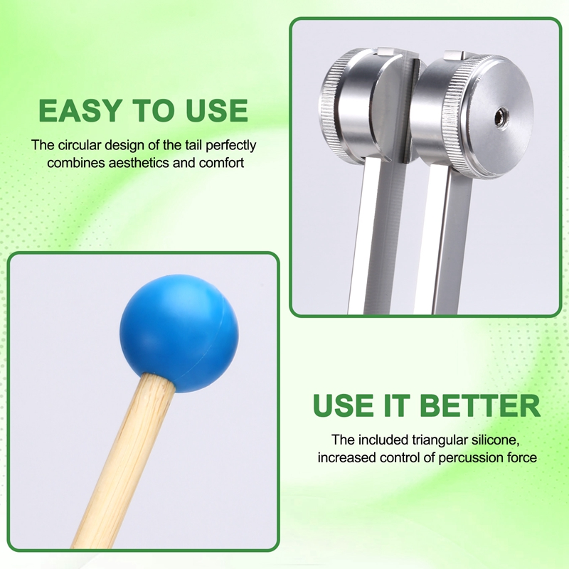【Latest model】Tuning Fork with Silicone Hammer Bag for Healing, Musical Instrument, Sound Therapy ราคา 503 บาท*ส่งฟรี