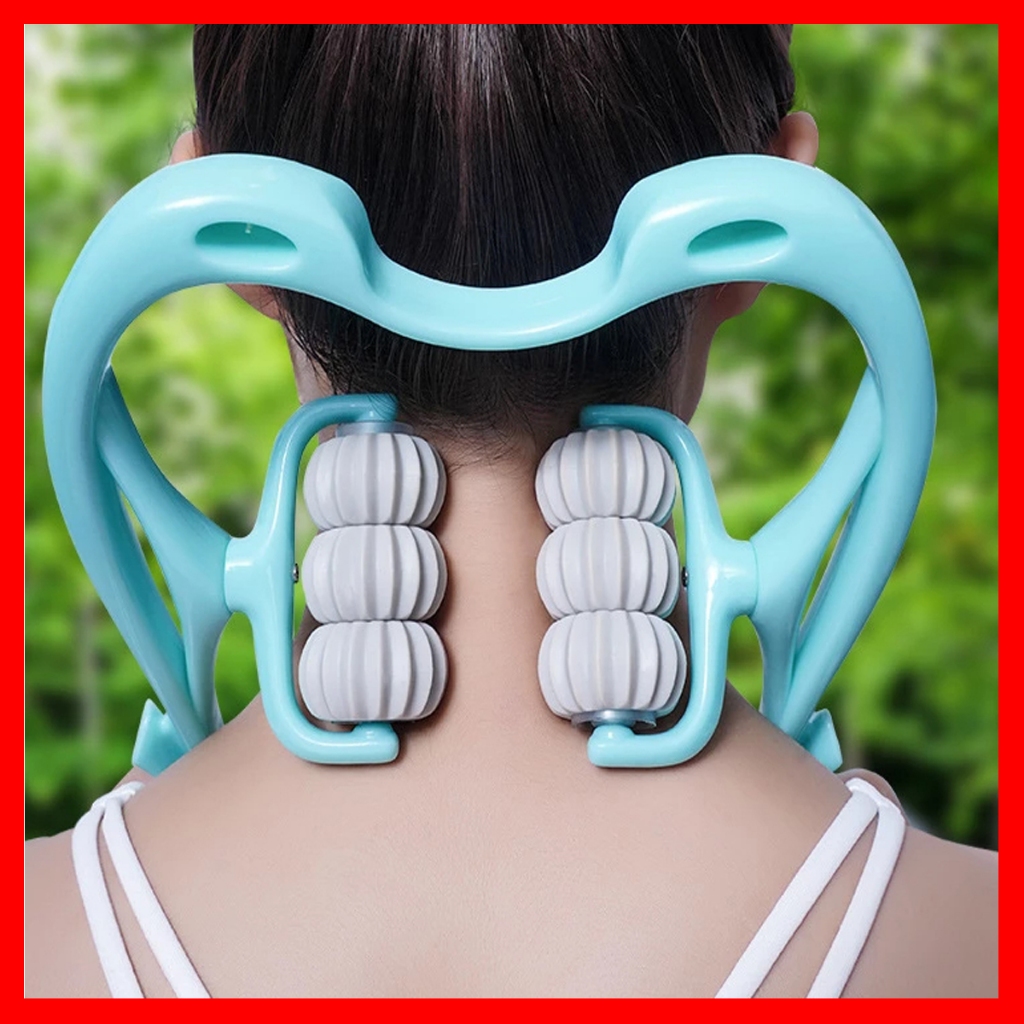 Dụng Căn mɑssage Cổ Vai Gáy 6 Bi Cầm Tay Giúp Giảm Đau Tê Nhức Mỏi Hiệu Quả,Cây mɑssage Cột Sống Cổ Và Toàn Thân Cầm Tay