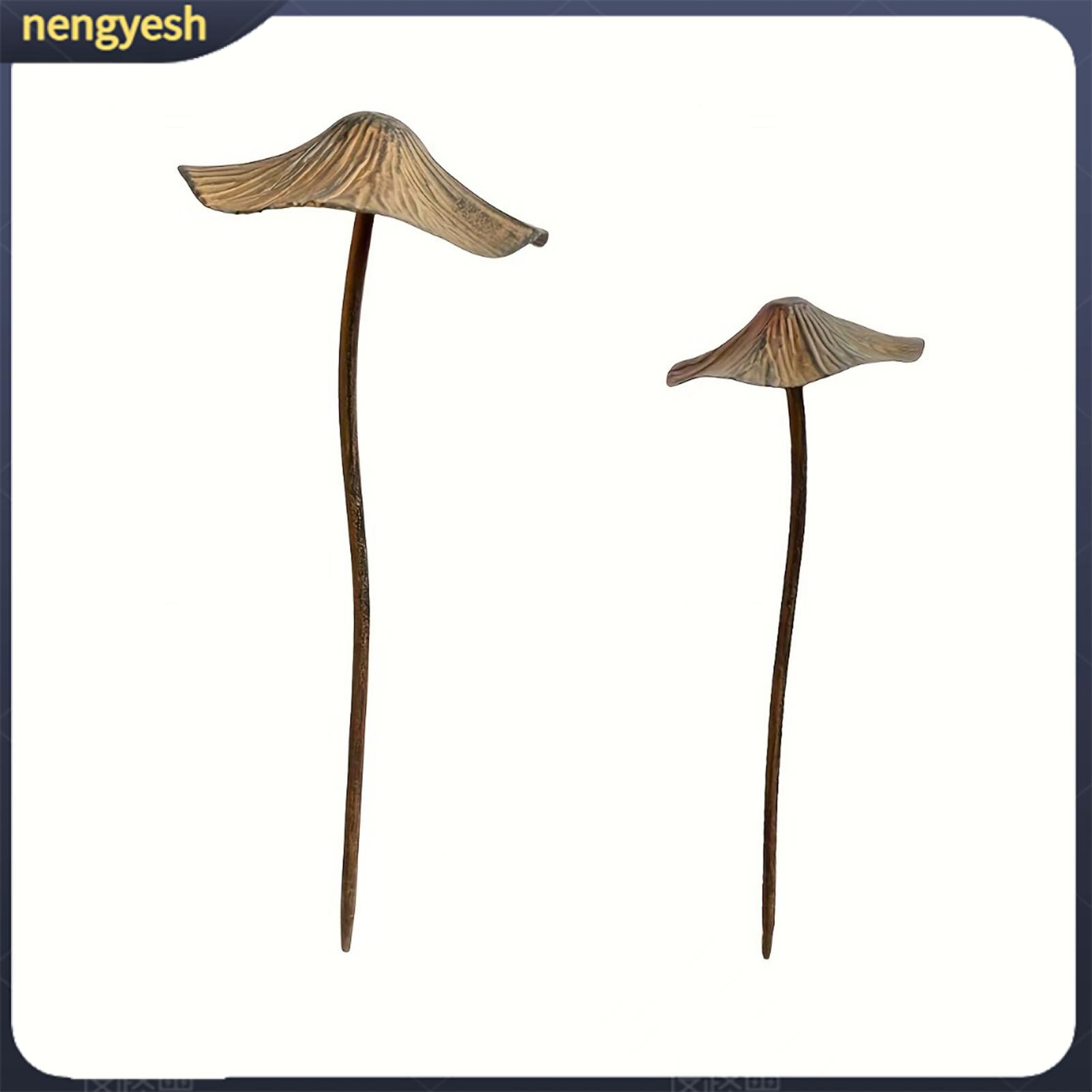 NYH Outdoor Mushroom Decor Landscape Garden Stake Rust-proof Metal Mushroom Garden Statue Outdoor Iron Mushroom Stake for Patio Lawn Yard Flower Pot Decoration Durable Planter Decor for Asia Gardens Giá 189,136 Đồng*Miễn phí vận chuyển