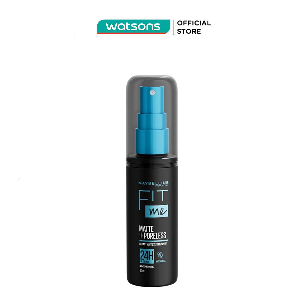 Xịt Khóa Nền Maybelline Fit Me Matte+Poreless Instant Matte Setting Spray 60ml