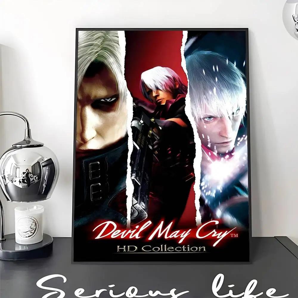 Poster Nghệ Thuật Devil May Cry - In Giấy Trắng Phong Cách Cổ Điển Để Trang Trí Tường 0421