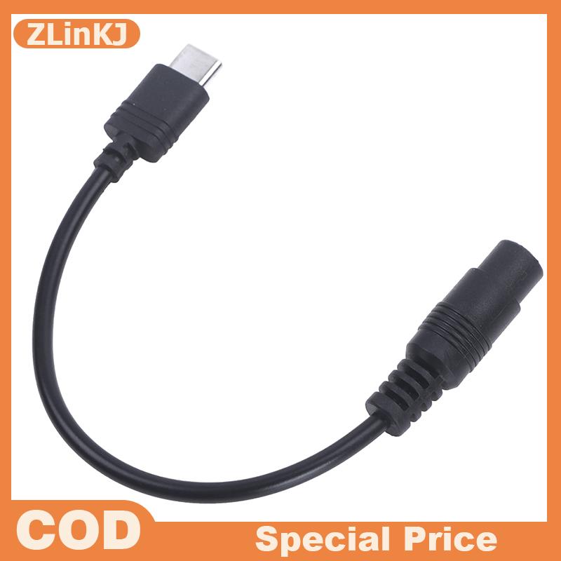 ZLinKJ DC Type-c Female To 5.5x2.1 Female Cables 5521 Power Jack DC Power Conector 5.5x2.1 Adapter U