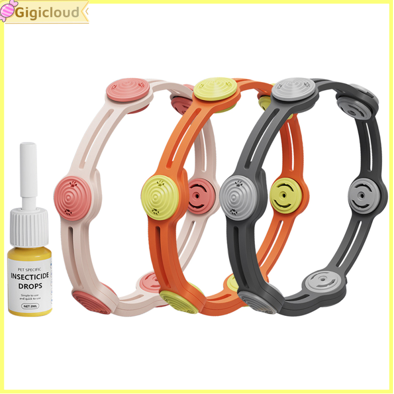 Gigicloud Flea Tick Collar For Dog 3-size Adjustable Reusable Pet Essential Oil Collar Pet Supplies For Cat Dog ราคา 43 บาท*ส่งฟรี