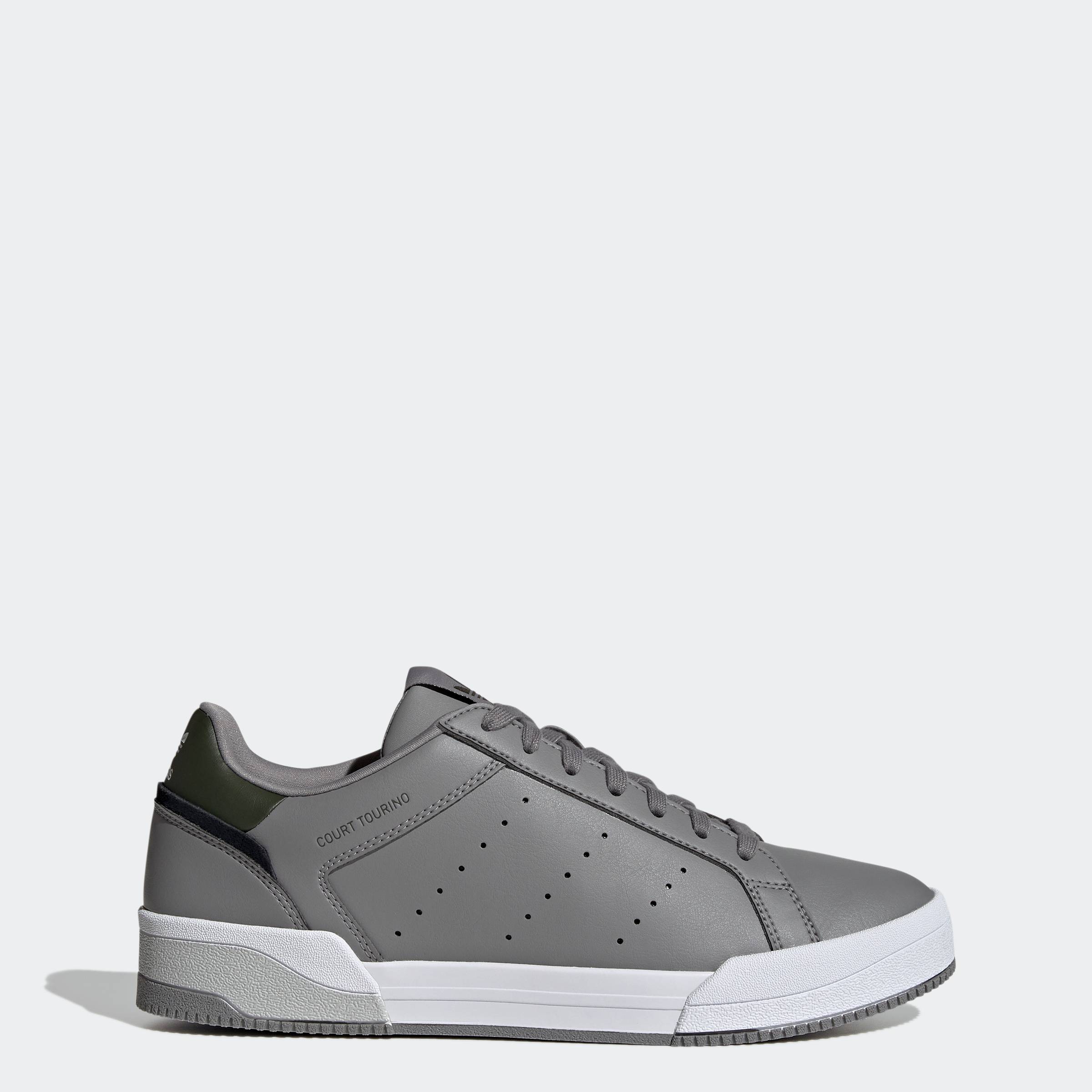 [0H-2H 15.7-VOUCHER 15%] adidas Phong cách sống Giày Court Tourino Nam Xám GW1416