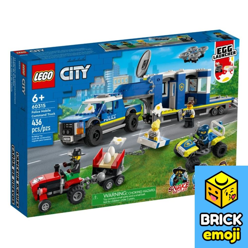LEGO 60315 City Police Mobile Command Truck Đồ chơi khối xây dựng