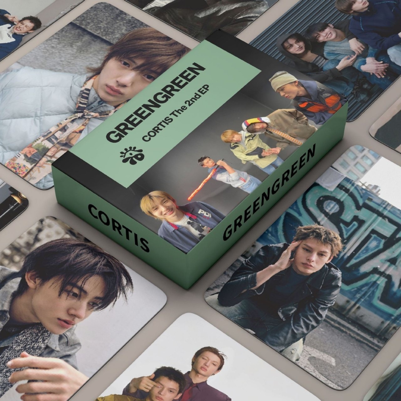 clu t23 55PCS/Set CORTIS LOMO Card 2nd EP GREENGREEN MARTIN Postcard Collection Star Peripheral zl ulc
