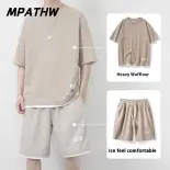 MPATHW  Bộ Quần Áo Thể Thao Nam Mùa Hè Với Áo Tay Ngắn Và Quần Short Khô Nhanh
