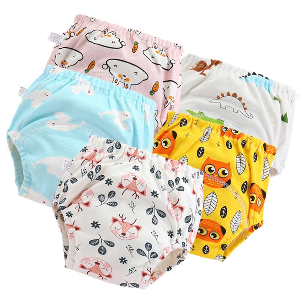 AGGRA Cute Cartoon Reusable Nappy Changing Elastic Washable Baby Training