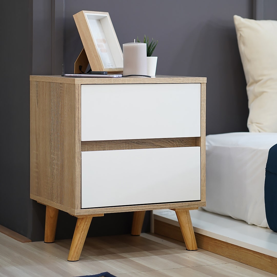 SB Design Square LOOMS ตู้ข้างเตียง รุ่น Cathal-A สีไม้อ่อน (40x35x50 ซม.) ราคา 1,390 บาท*ส่งฟรี