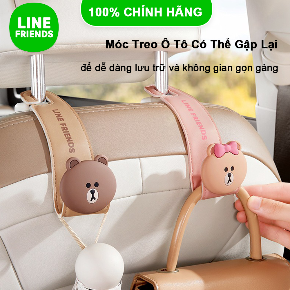Line Friends Car Hooks Strong Organizer Holder Waterproof Space Saving ABS Material Universal Fit LFB237 LFB241 Giá 99,168 Đồng*Miễn phí vận chuyển
