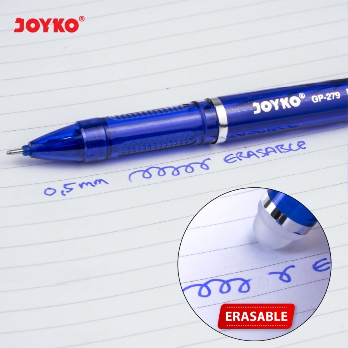 selusin pen joyko bisa di hapus 12 pcs - 279 hitam