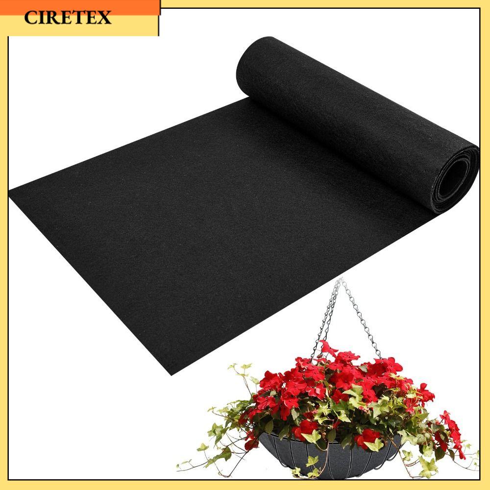 CIRETEX Đồ dùng làm vườn Tấm lót Giỏ Trồng Cây Vải không dệt Phụ kiện trồng cây Lớp lót nỉ có thể gập lại Thay thế Thoáng khí Tấm lót chậu cây bằng nỉ Dành cho trang trí ban công trong nhà