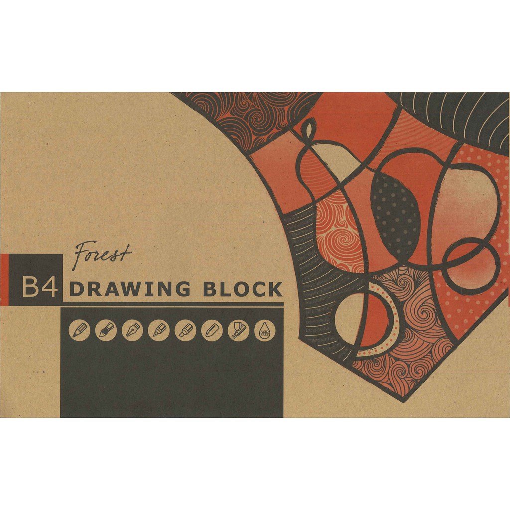 Forest Kraft Cover Drawing Book ( CF8602 / CF8601 )