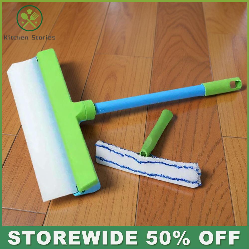 Glass Cleaning Kit for Windows, Mirrors, and Shower Doors with Soft Rubber Blade and Comfortable Grip
