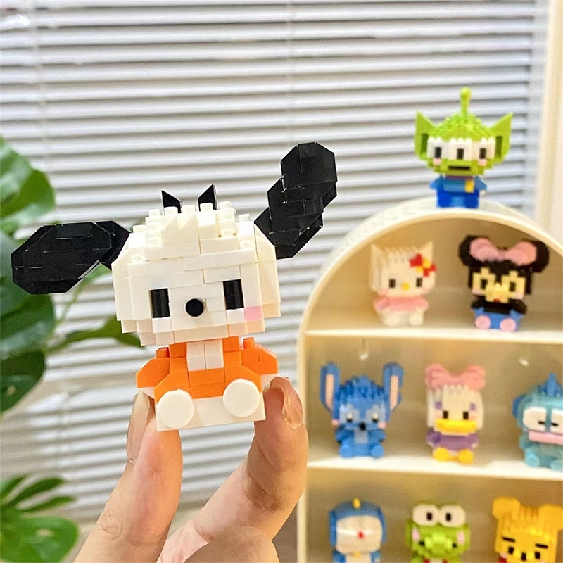 【Intelligence Toys】 KALIU Mini Building Blocks Assembled Small Sanrio Particles Toys For Kid Birthday Gift Sitting Mold