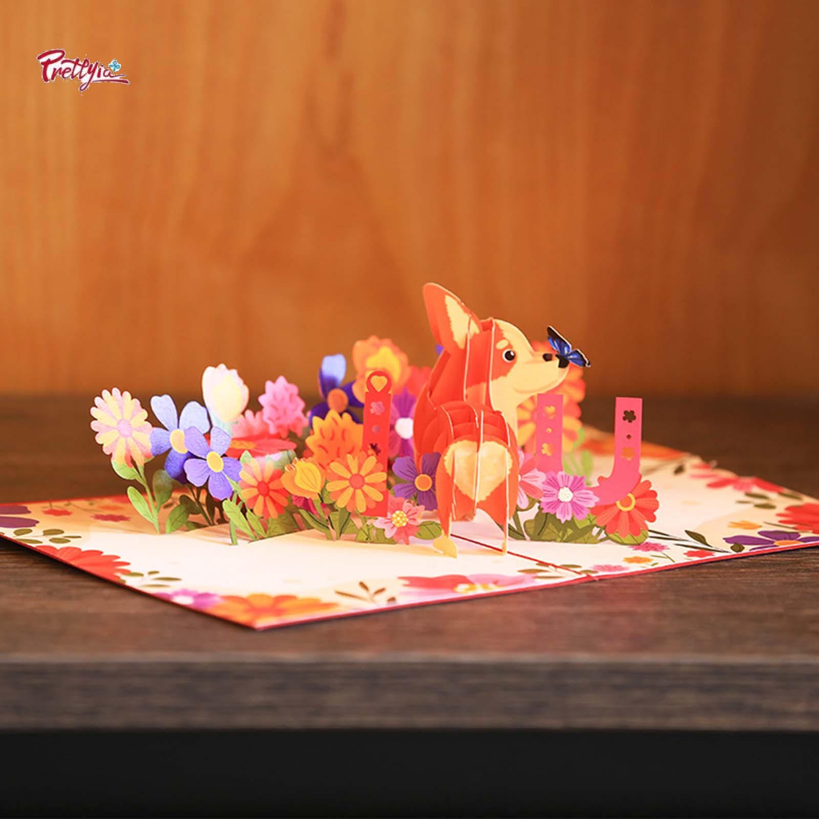 Prettyia Mother's Day Card with Note Card Creative Valentines Day Card for Holiday Anniversary Valentines Wedding Girlfriend Boyfriend - ยี่ห้อ Prettyia ราคา 79 บาท*ส่งฟรี