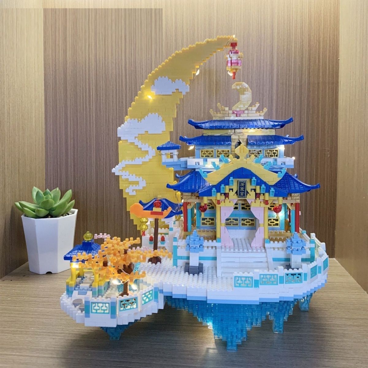 Tương thích với loạt bài gạch LEGO Guang hàn cung dành cho nam và nữ có độ khó cao để lắp ráp lâu đài câu đố đồ chơi sinh nhật quà tặng đảm bảo chất lượng