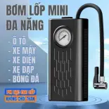 ( HOT) Bơm lốp mini di động dùng pin sạc cao cấp dùng cho Ô tô, Xe đạp, Xe máy, Xe điện, Bóng đá