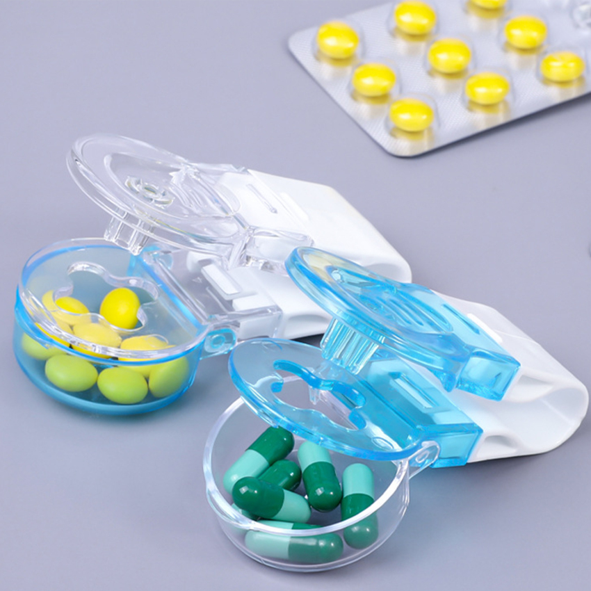 Xách tay Pill taker chống ô nhiễm tạo tác thuốc Dispenser Pill taker cốc đựng cho vitamin cá dầu Pill Popper