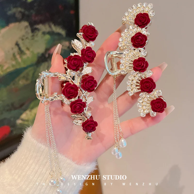 Crystal Hair Accessory Hair Claw Big Claw Clips Exquisite Headdress Hair Pins Hair Pin Hair Clips
