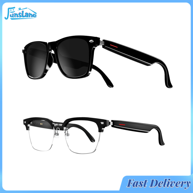 FunsLane E13 Smart Glasses Wireless Bluetooth-compatible 5.0 Sunglasses Outdoor Sports Hands-free Calling Music Eyeglasses