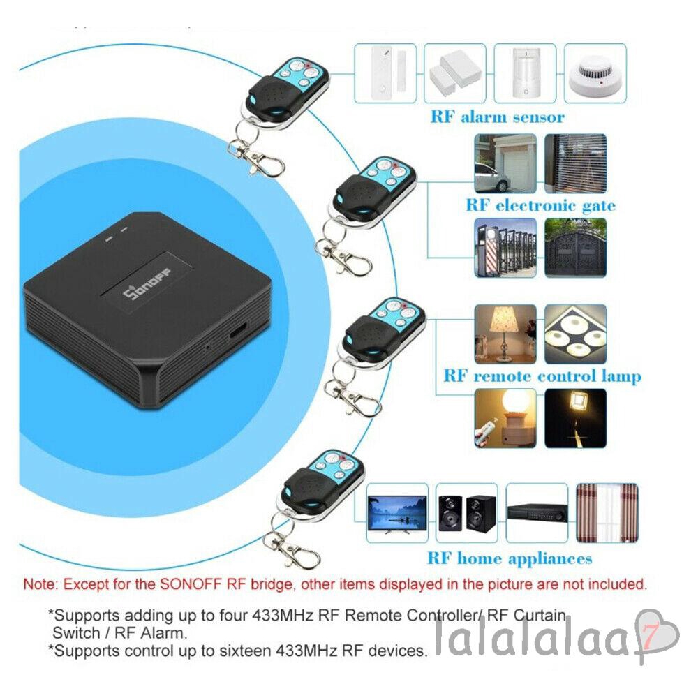 【Bestseller】 ☉ SONOFF RF Bridge Gateway WiFi Wireless RF Switch Smart