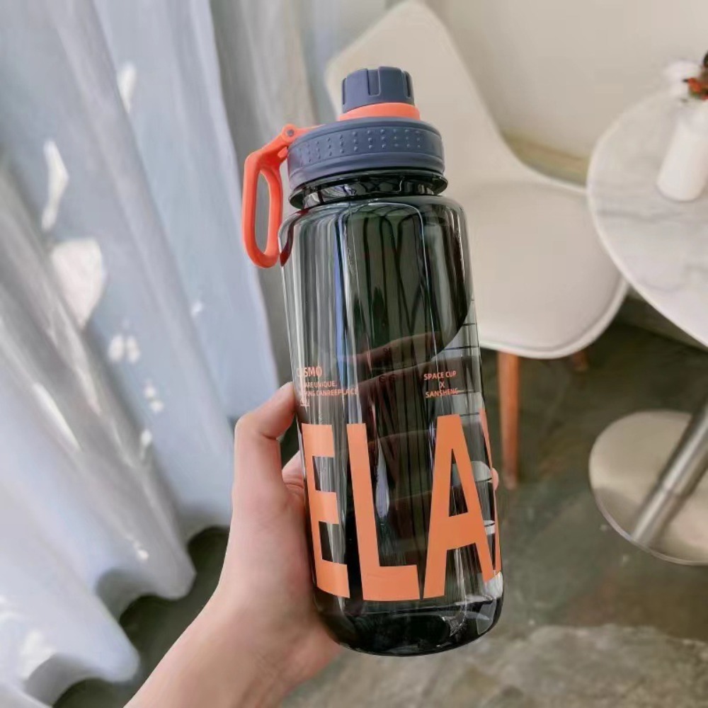 SHUKEYI Nhựa Chai nước Dung tích lớn 0,6L/0,8L/1L Chống rò rỉ Chai nước trong suốt Di động Trọng lượng nhẹ Ấm đun nước du lịch Thể thao ngoài trời - 3