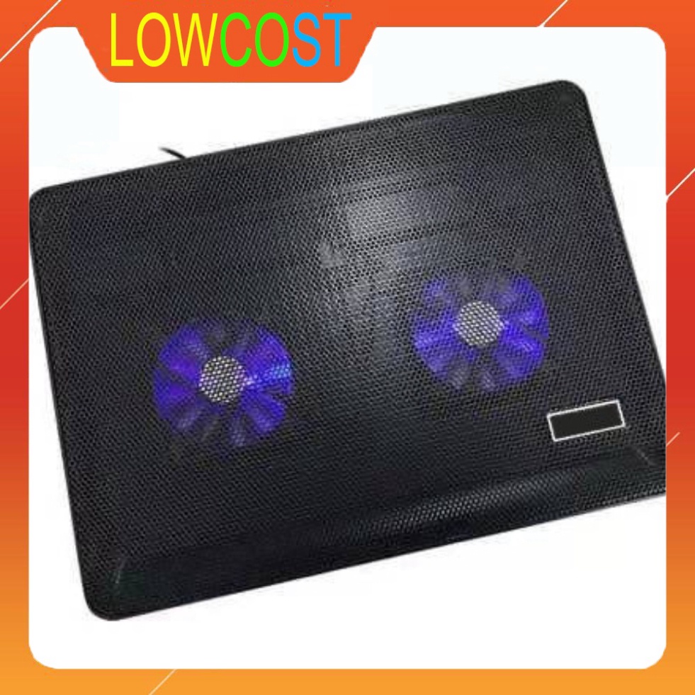 Đế tản nhiệt laptop, quạt tản nhiệt laptop N131/S3 2 Fan có Led làm mát hiệu quả