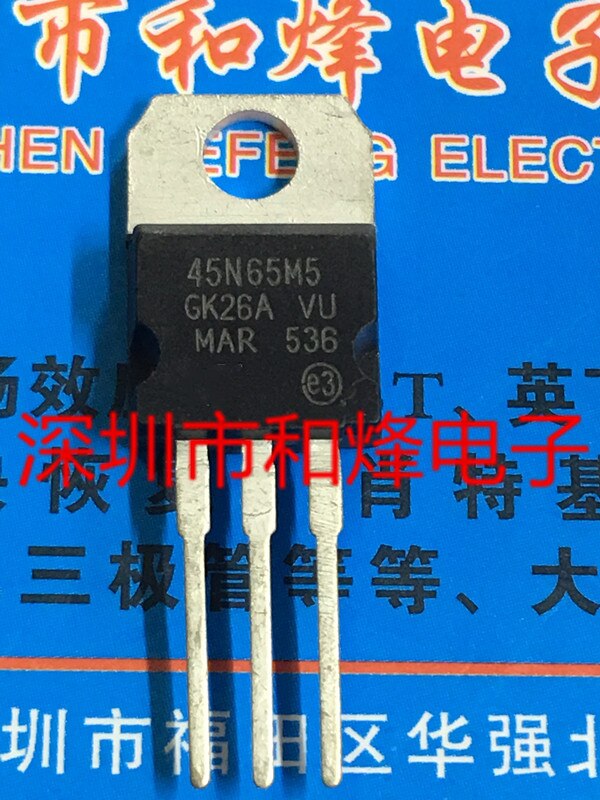 5pcs 45n65m5 stp45n65m5 to-220 100% new original