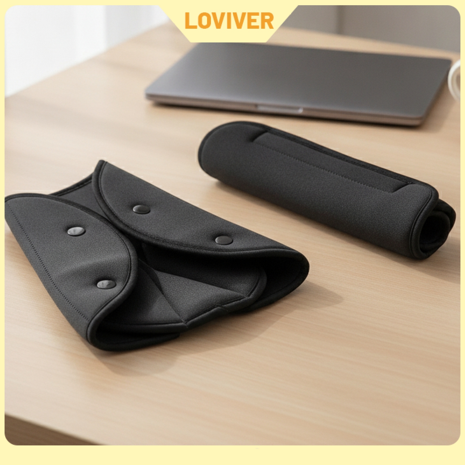 LOVIVER Padded Seat Belt Cushion with Shoulder Sleeve Soft Seat Belt Pad with Hook-and-Loop Comfortable for Travelers ราคา 2,940 บาท*ส่งฟรี
