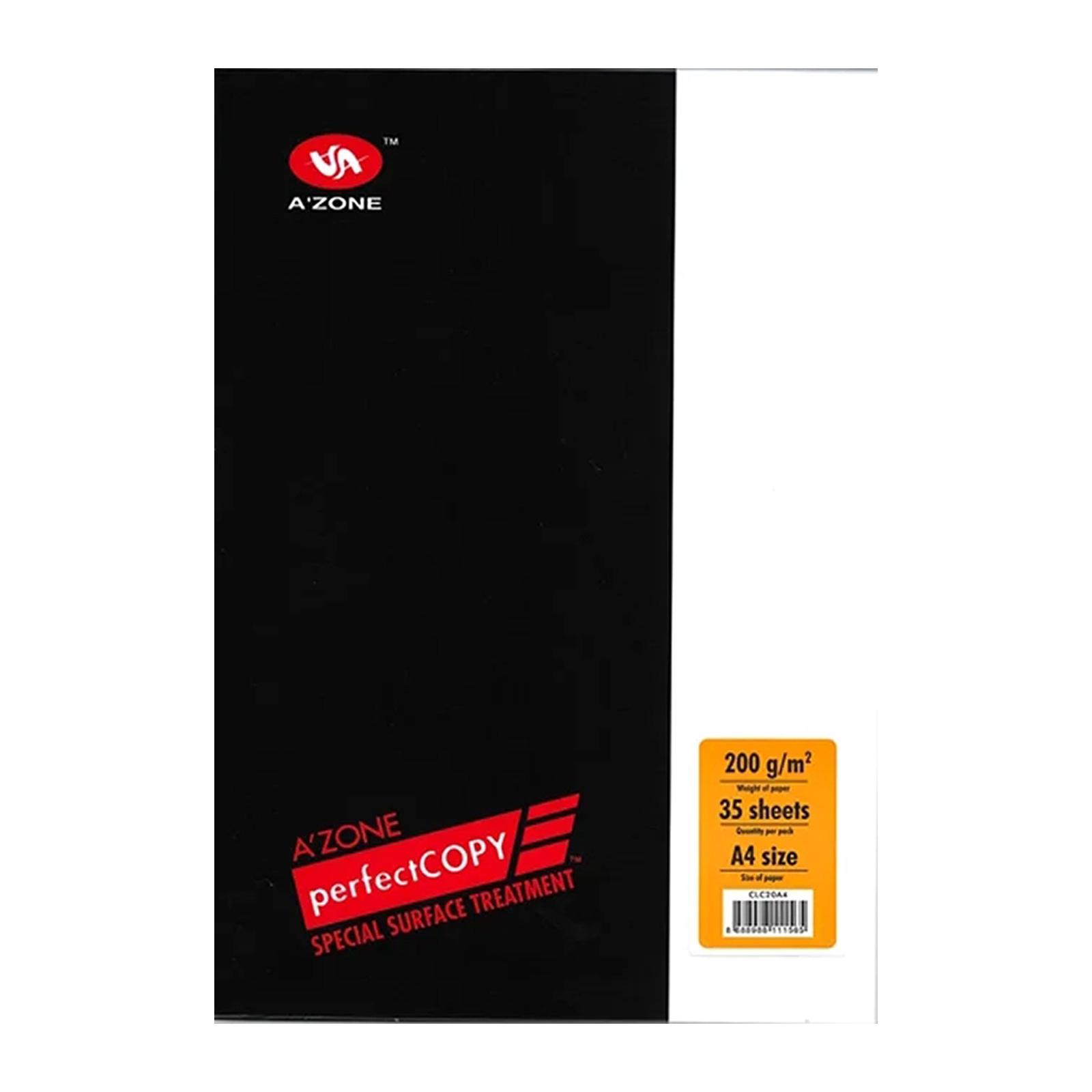 VIP Educational Supplies Pte Ltd A Zone Perfect Copy A4 size Paper White 200gsm 35 Sheets CLC20A4