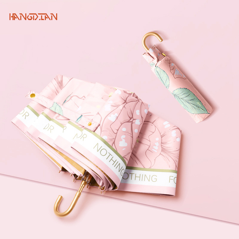 HANGDIAN Bền chắc và bền bỉ  Chặn 99% tia UV Chống gió và ô che mưa Thuận tiện mang theo ô dù che mư
