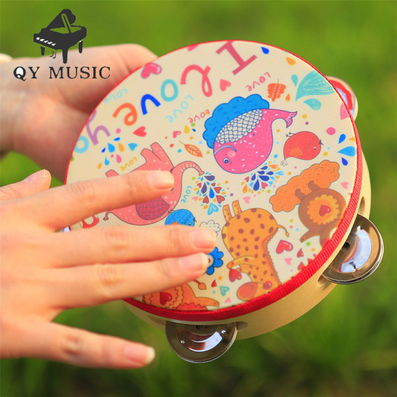 6 inch Tambourine cho trẻ em hoạt hình cho trẻ em-thiết kế thân thiện nhạc cụ phổ biến cho các của nhịp điệu và tact