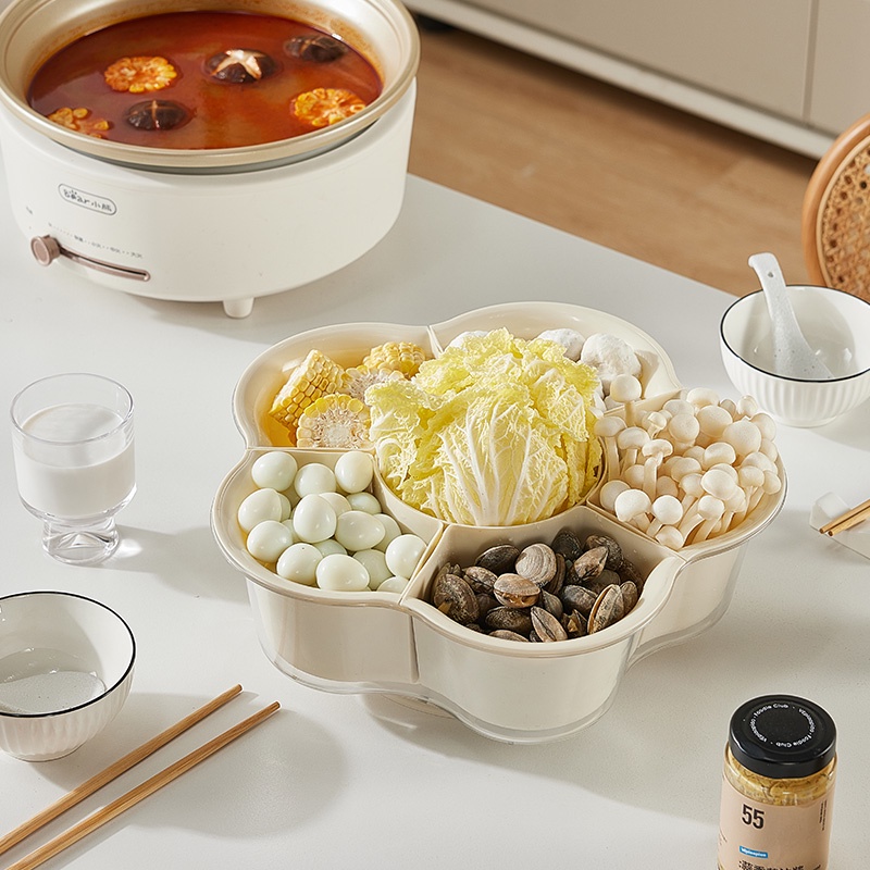 อุปกรณ์ครัว อเนกประสงค์ หมุนได้ ตะกร้าท่อระบายน้ำ ถาดเตรียมอาหาร ตะกร้าผักแบบแบ่งช่อง จานผลไม้ ถาดระบายน้ํา ราคา 129 บาท*ส่งฟรี