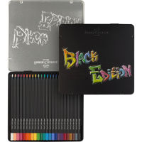 Faber-Castell Black Edition Colour Pencils 12/24/36/50 with NEW Metallic Neon Pastel Colours