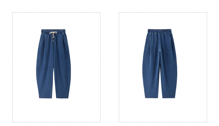 Giordano da donna Pantaloni in coccoon in denim sintetico con elastico in vita Spedizione gratuita 18415504