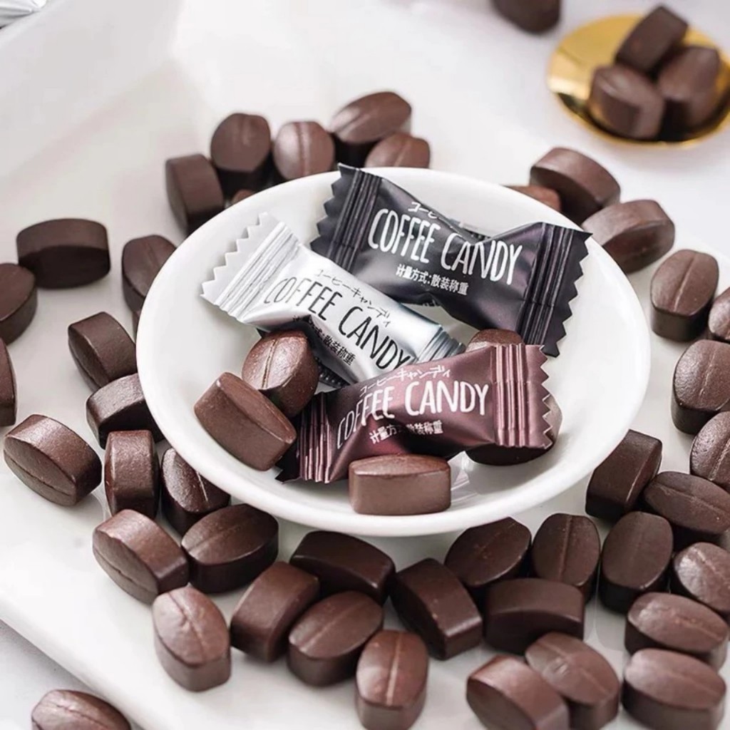 (MIX 3 VỊ) 300g Kẹo cà phê Cafe candy không đường - Ăn vặt giảm cân - muasamnhanh