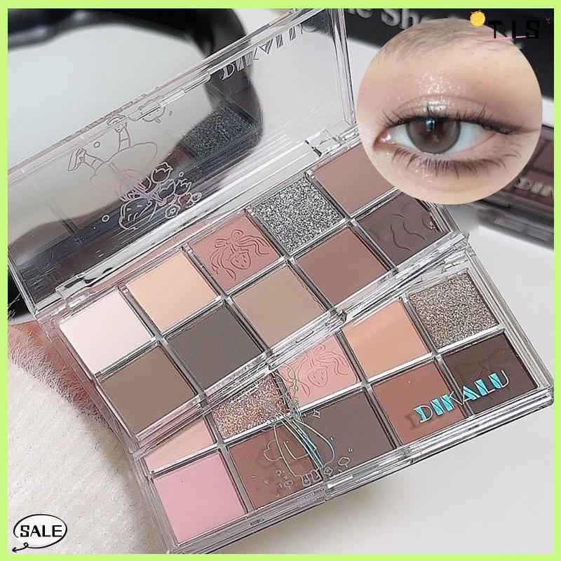 Follow Get New【TIS】 Dikalu 12-Màu Độ Bão Thấp Eyeshadow Palette Tất Cả Các Matte Trà Apricot Mắt Trang Điểm Palette Hàng Ngày Trái Đất Trang Điểm Dài Mắt Bóng