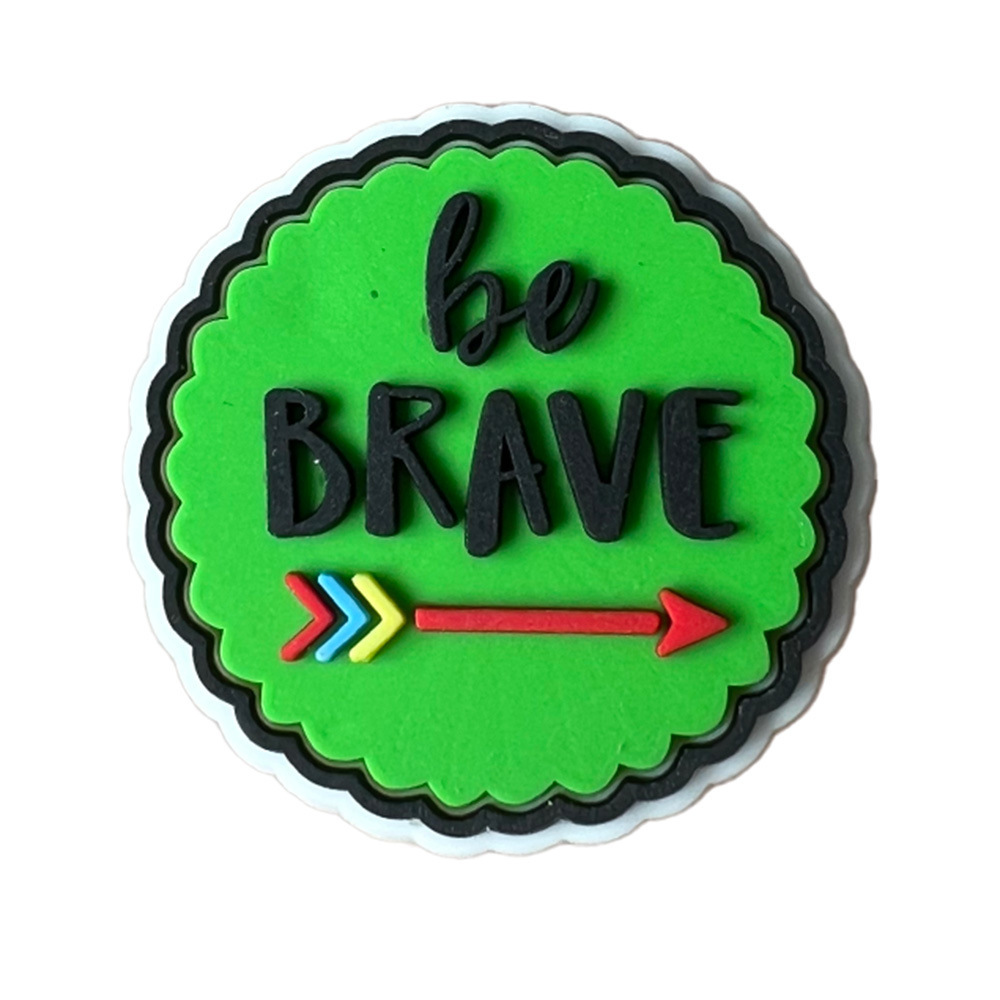 Cartoon inspirational phrase hole shoes shoe flower decorative buckle personality DIY student garden shoe buckle accessories cross-border wholesale - 3